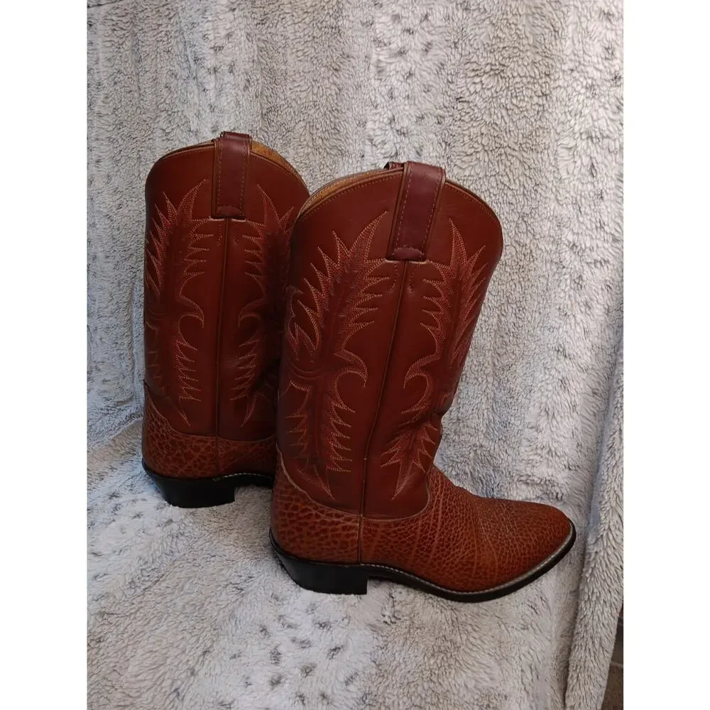 Vintage Tony Lama Boots Size 10 Made In Mexico Leather